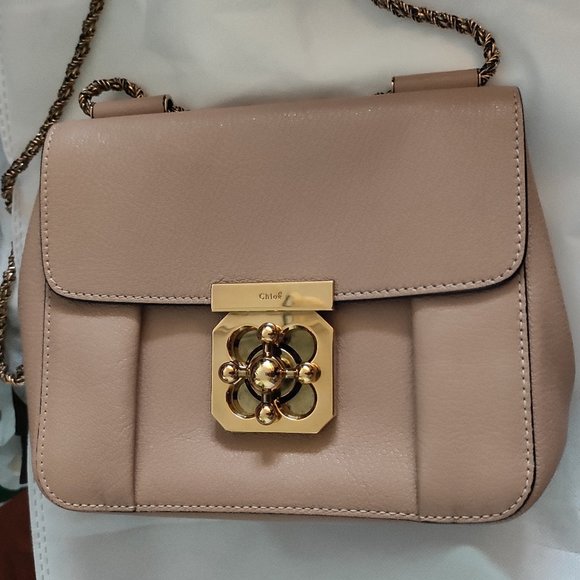 Chloe Elsie Small Bag Cream Leather - Picture 6 of 14